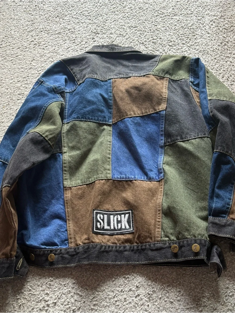 Vintage patchwork bomber